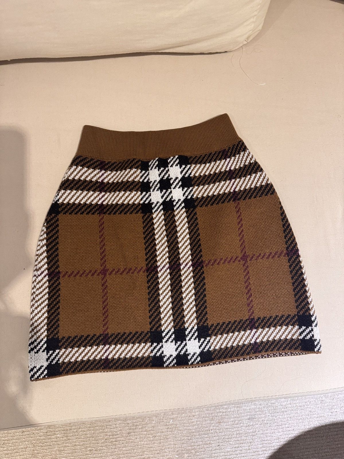 Burberry × Burberry Prorsum Burberry Exaggerated Check jacquard mini skirt Size 25" / US 0 / IT 36 - 7 Thumbnail