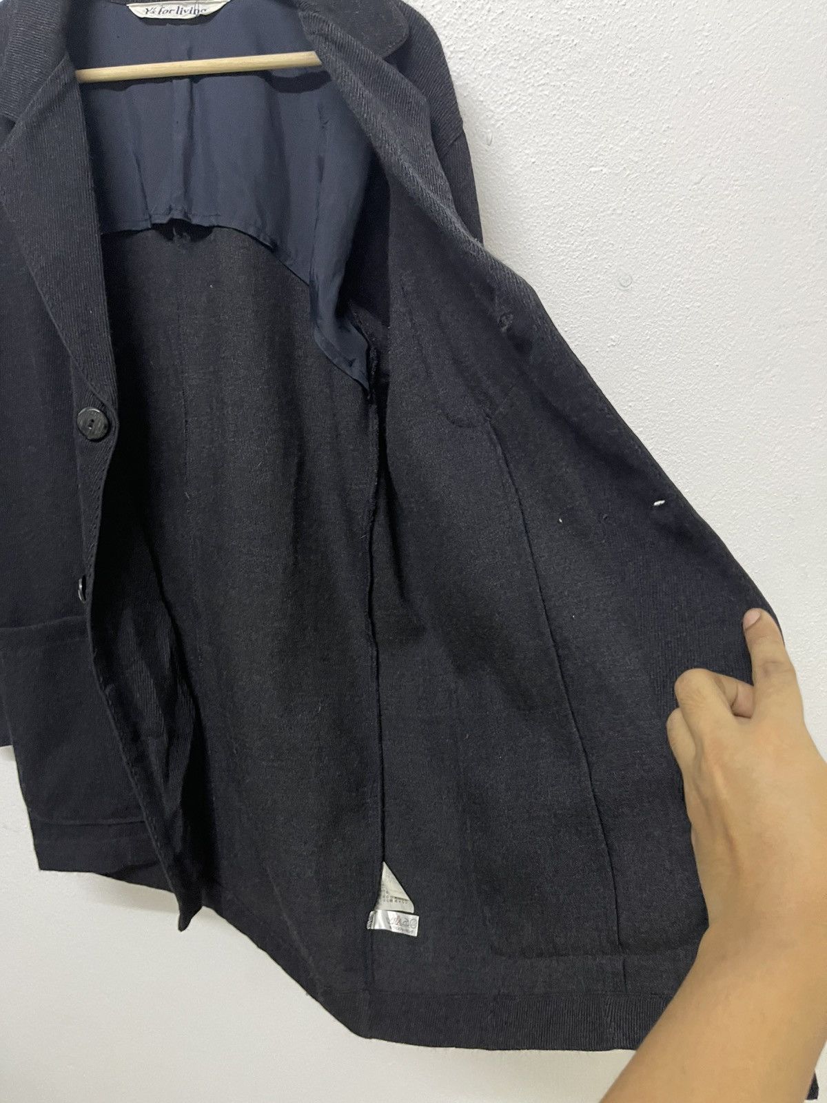 Yohji Yamamoto 1990 YOHJI YAMAMOTO Y’S FOR LIVING DOUBLE BREAST WOOL JACKET Size US M / EU 48-50 / 2 - 15 Thumbnail