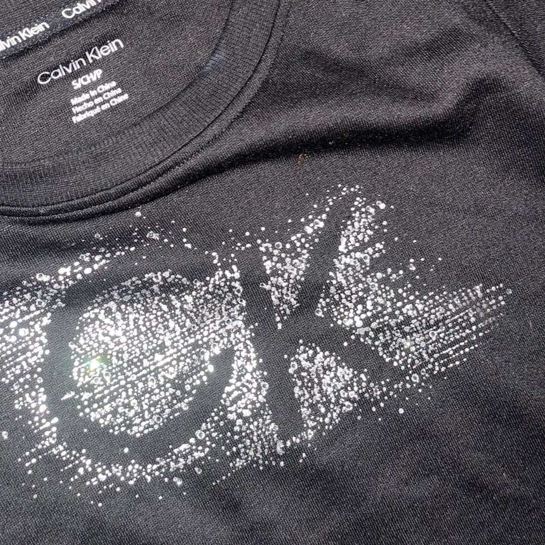 Calvin Klein Calvin Klein Sparkle Sequin CK logo Long Sleeve Top Small Size S / US 4 / IT 40 - 3 Thumbnail