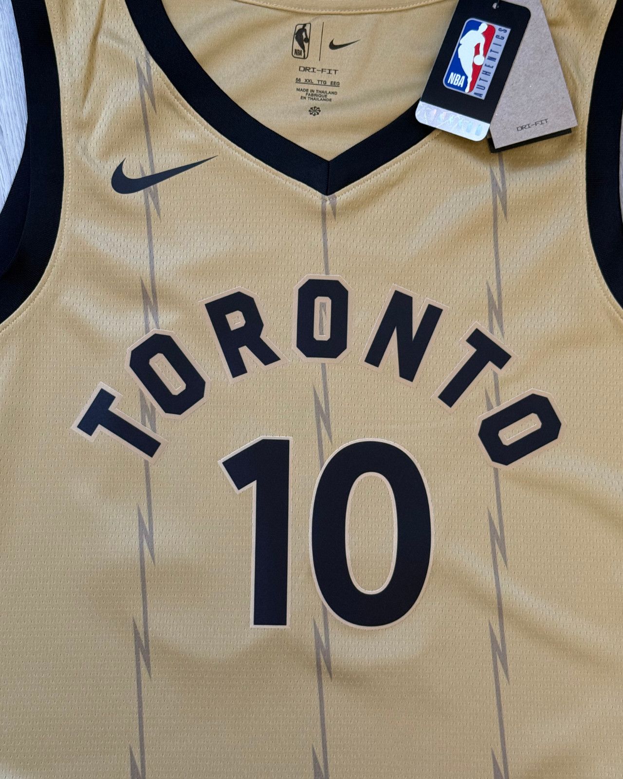NBA × Nike × October's Very Own Nike OVO Toronto Raptors City Edition Basketball Jersey XXL Size US XXL / EU 58 / 5 - 3 Thumbnail