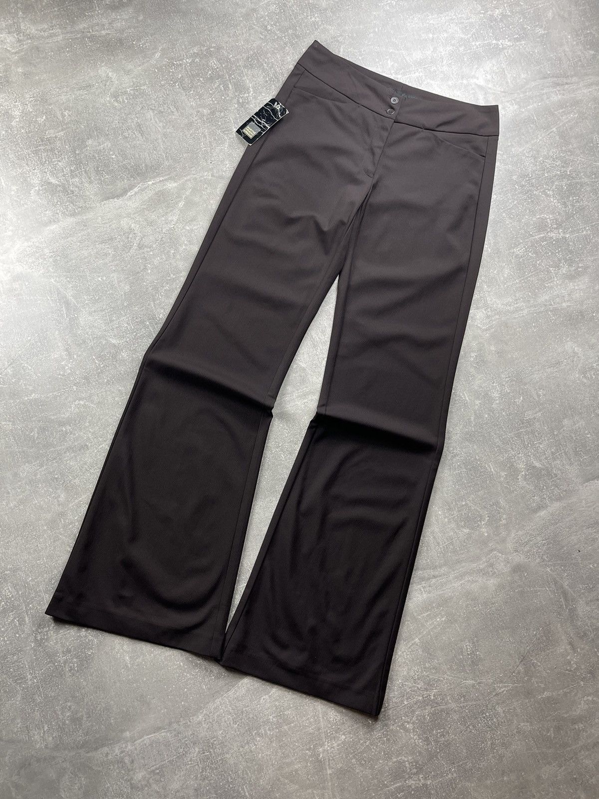Marithe + Francois Girbaud Marithé François Girbaud VNTG Brown Flared Tailored Pants Size 32" / US 10 / IT 46 - 1 Thumbnail