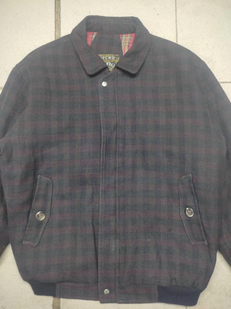 Japanese Brand × Vintage VINTAGE JAPANESSE BRAND BOMBER CHECKERED JACKET Size US L / EU 52-54 / 3 - 6 Thumbnail