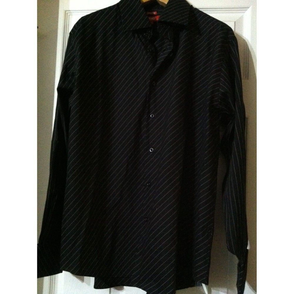 Report Collection REPORT COLLECTION MENS NEW 64%COTTON 29%NYLON CASUAL SHIRT L Size US L / EU 52-54 / 3 - 1 Thumbnail