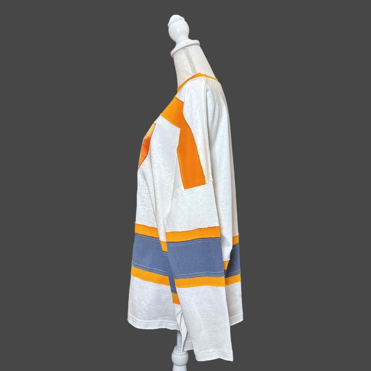 Other La Biz Long Sleeve Heritage T-Shirt White Blue Orange Sz S Size S / US 4 / IT 40 - 7 Thumbnail