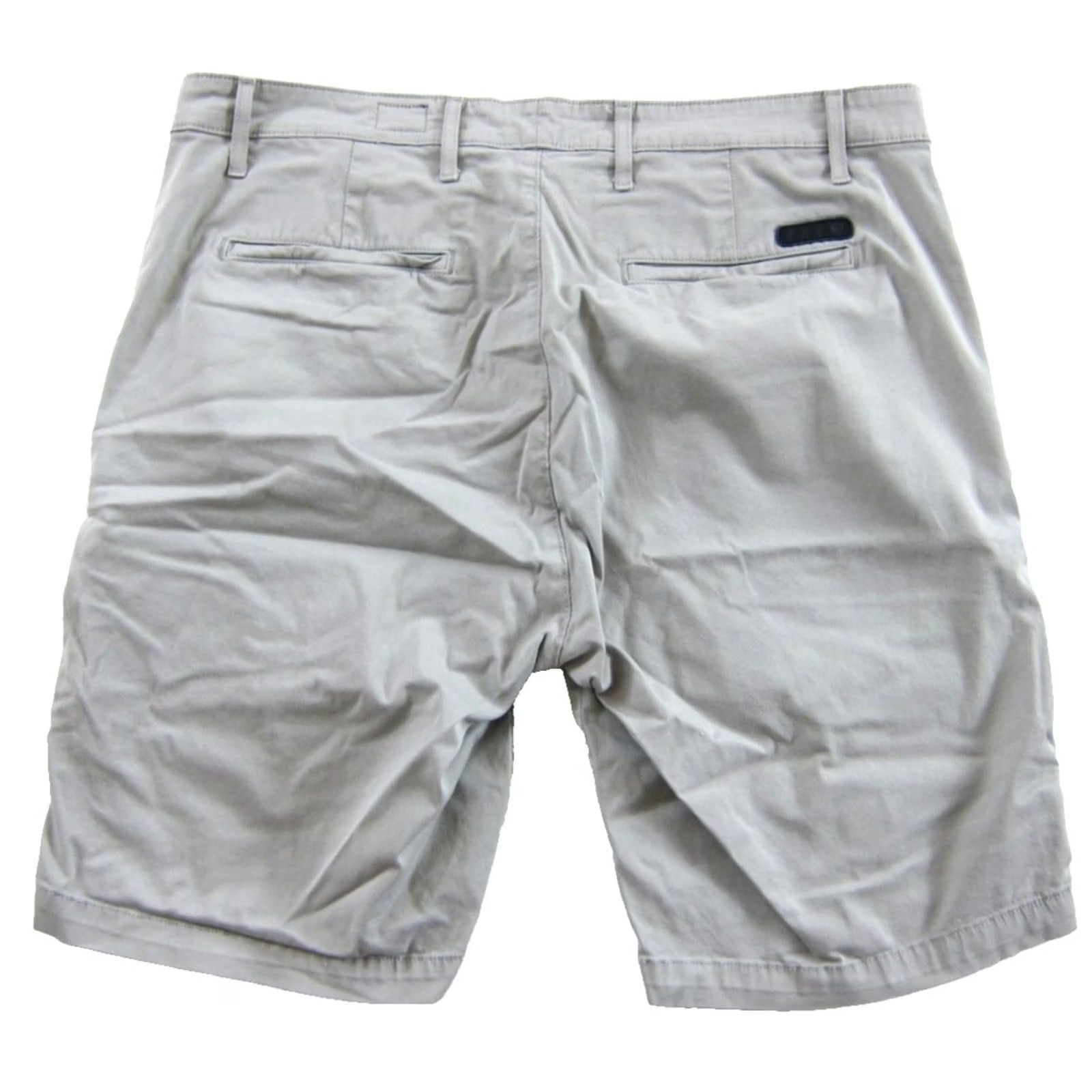 Griffin AG Adriano Goldschmied Griffin Shorts Men 38R Grey Cotton Stretch Chino Flat Front Casual Workwear Size US 38 / EU 54 - 2 Thumbnail