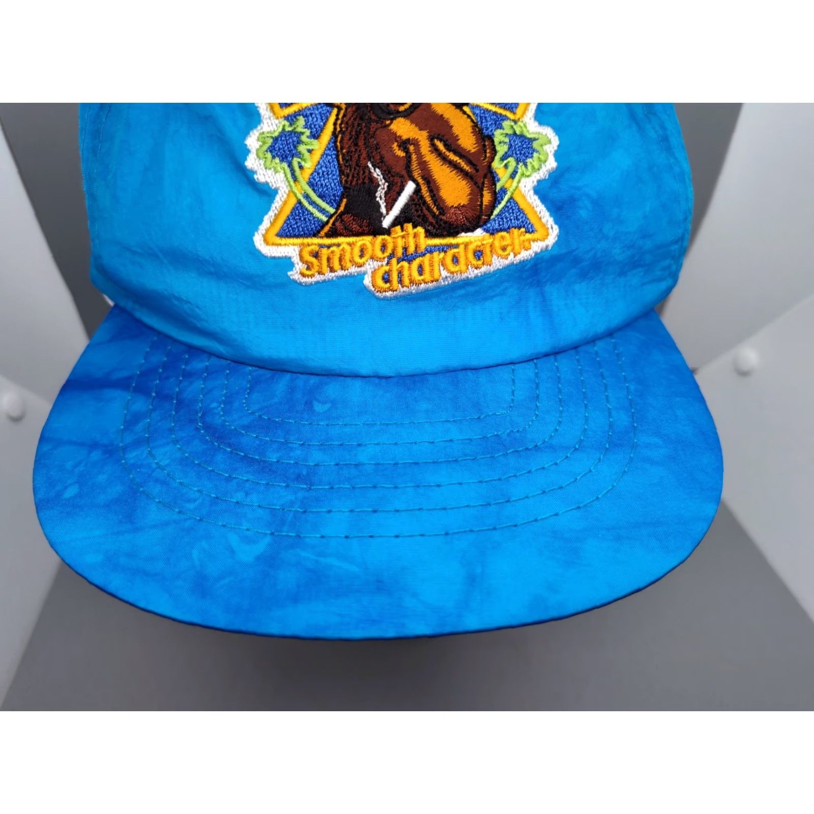 Camel VINTAGE Camel Cigarettes Tie Dye Snapback Hat Adjustable Blue 90s Mens Size ONE SIZE - 3 Thumbnail