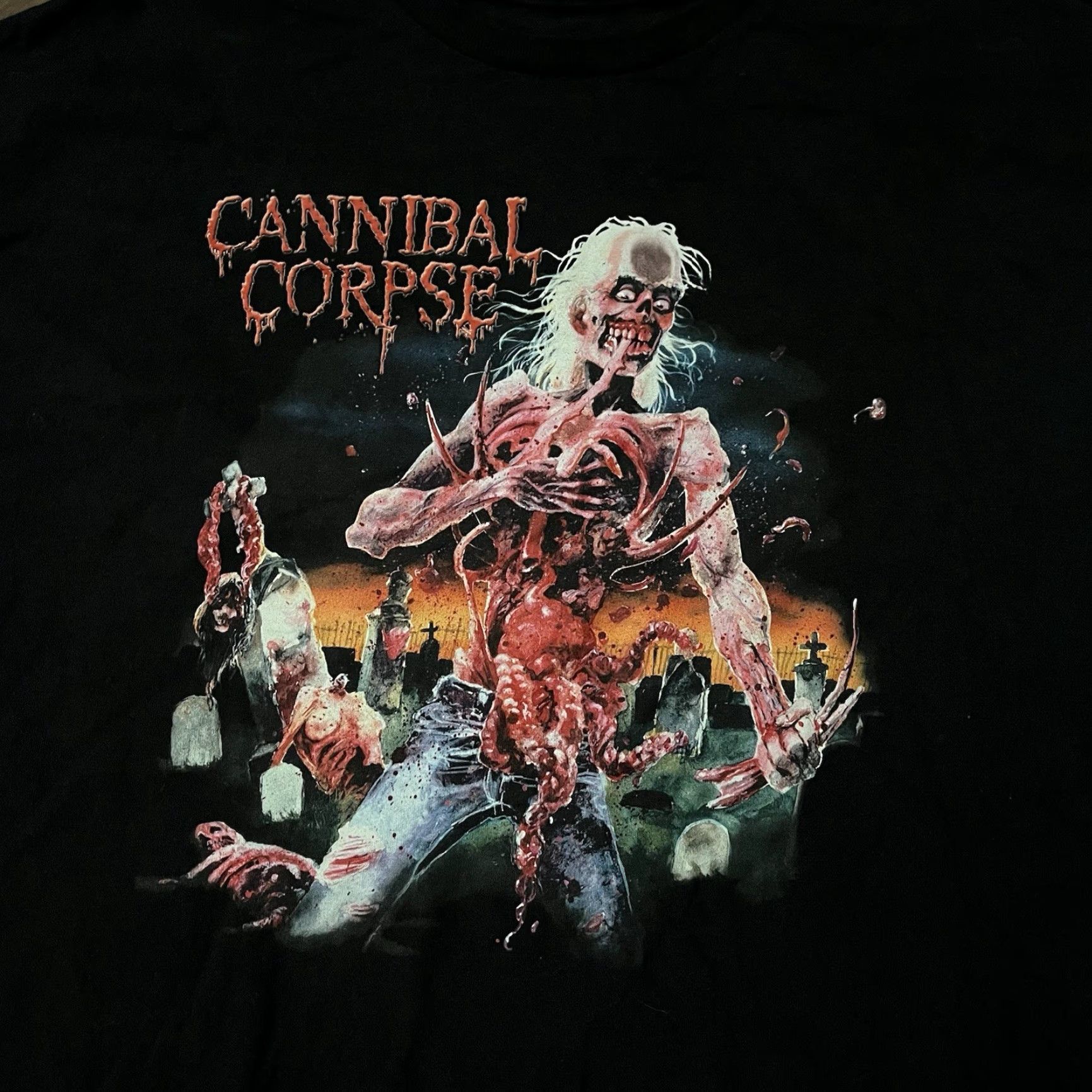 Doublet VINTAGE Cannibal Corpse T-Shirt Mens XL Black Double-Sided Band Tee Obituary Amon Amarth Size US XL / EU 56 / 4 - 2 Thumbnail