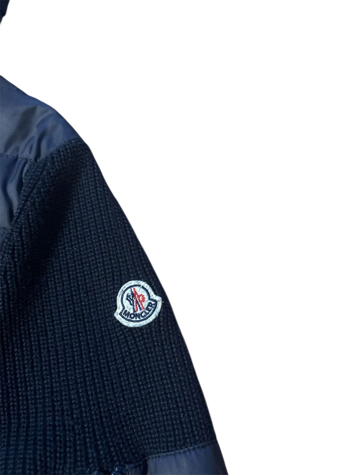 Moncler Moncler Wool Padded Cardigan Navy Size US M / EU 48-50 / 2 - 3 Thumbnail