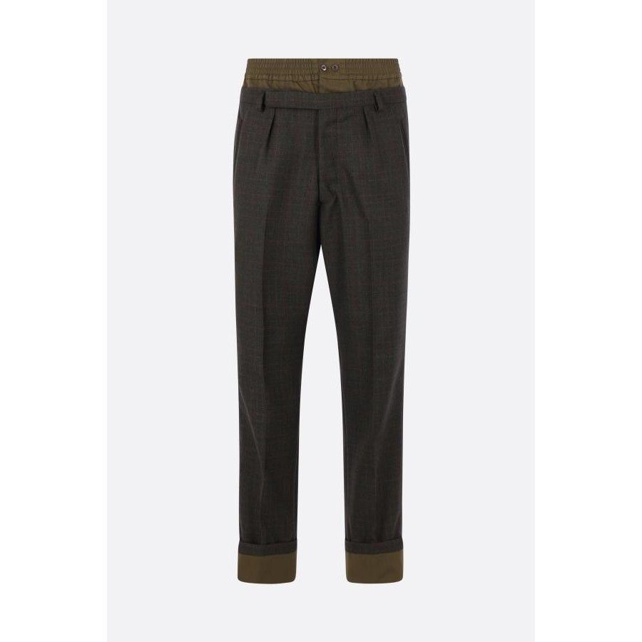 Prada PRADA Green Check Wool Trousers New & Authentic (Men's size: Size US 34 / EU 50 - 1 Thumbnail