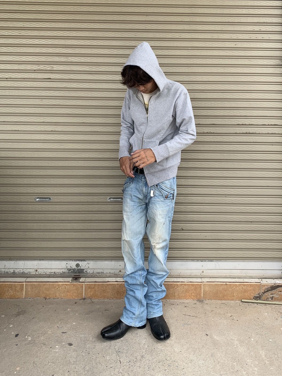Nicole Club Nicloe Club For Men Bootcut Jeans Distressed ERD Size US 32 / EU 48 - 2 Thumbnail