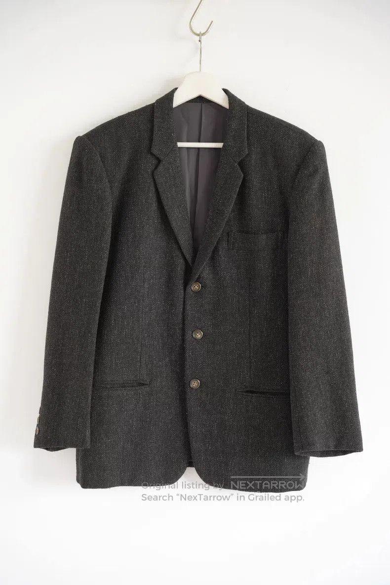 Yohji Yamamoto YOHJI YAMAMOTO Fishbone Pattern Tweed Suit Size US S / EU 44-46 / 1 - 1 Thumbnail