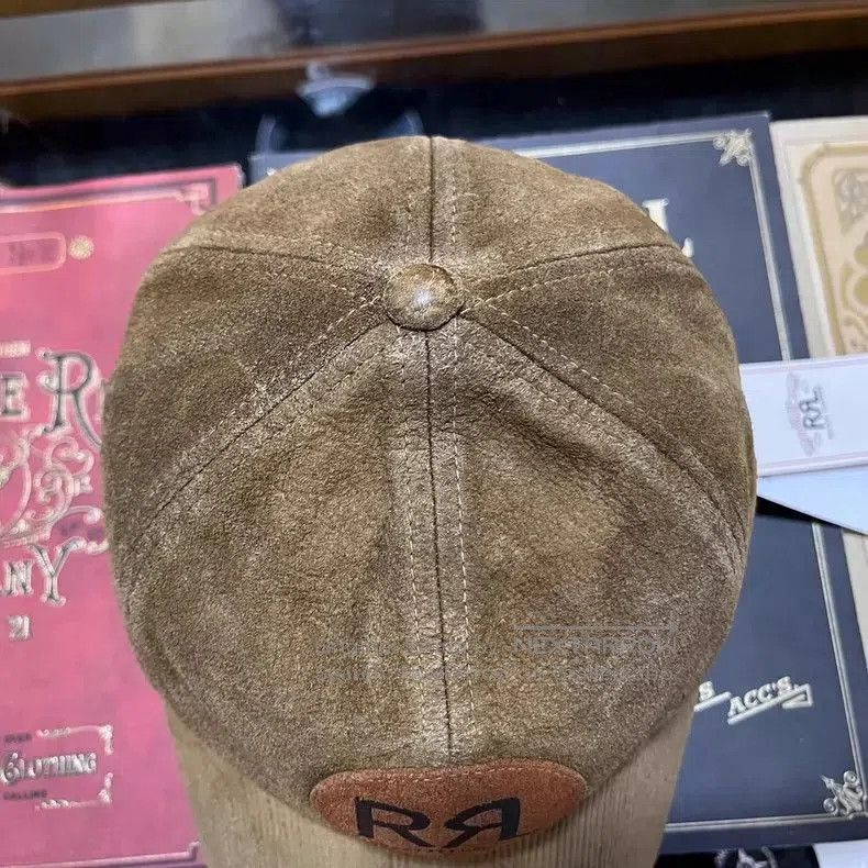 RRL Suede Baseball Cap.