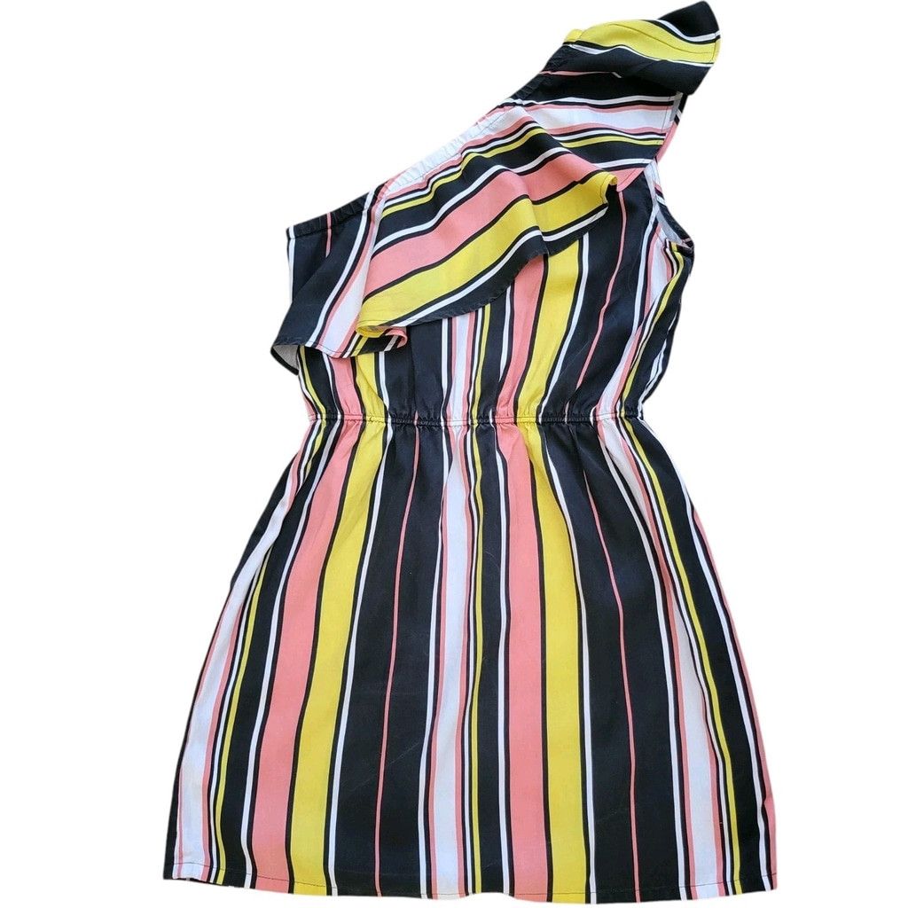 Guess Guess Women's One Sleeve Multi-Color Stripes Knee Length Size L / US 10 / IT 46 - 2 Thumbnail
