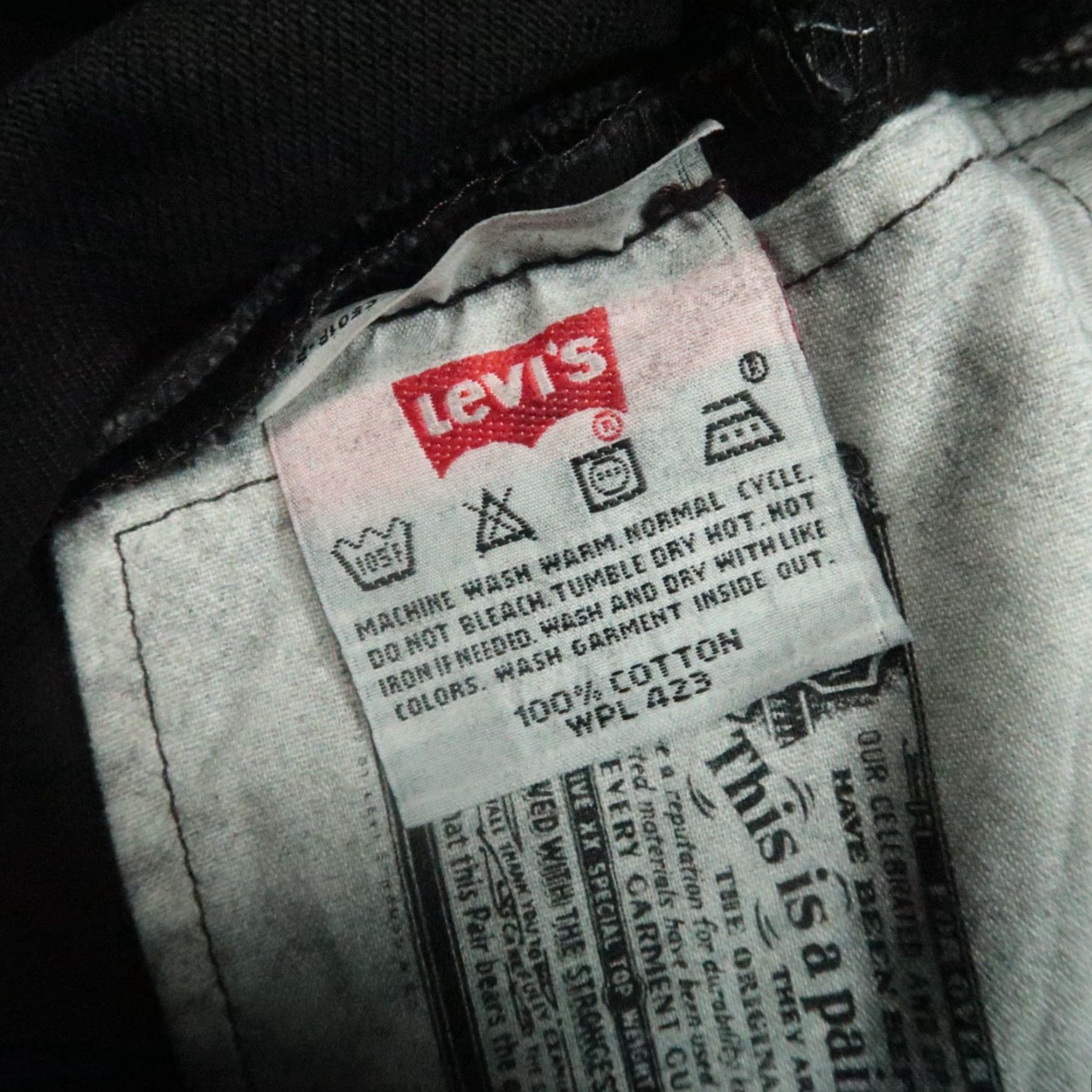 Levi's VINTAGE Levi's Jeans Mens 38x32 Black 501 Preshrunk Button Fly 5 Pocket Y2K NWT Size US 38 / EU 54 - 7 Thumbnail