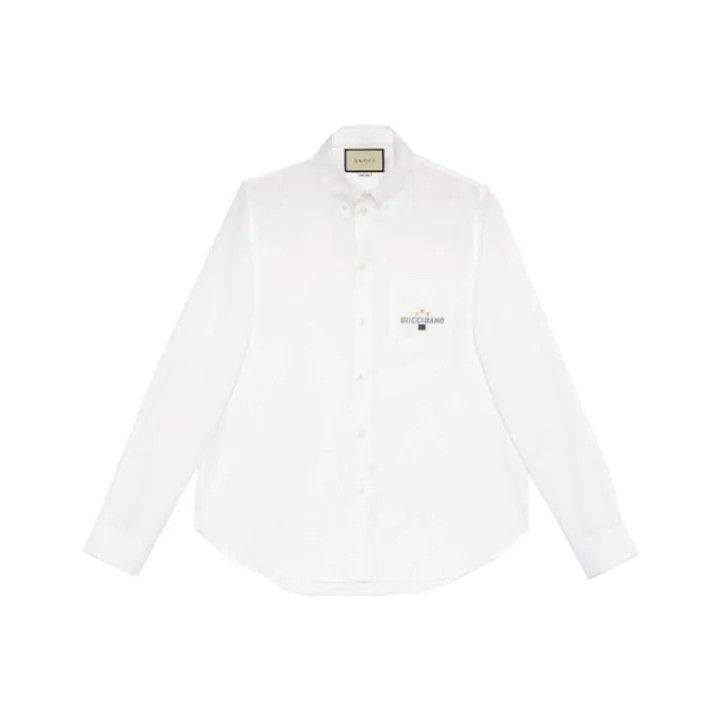Gucci Gucci Gucci Logo Print Long Sleeve Shirt for Men -2506 Size US L / EU 52-54 / 3 - 1 Thumbnail