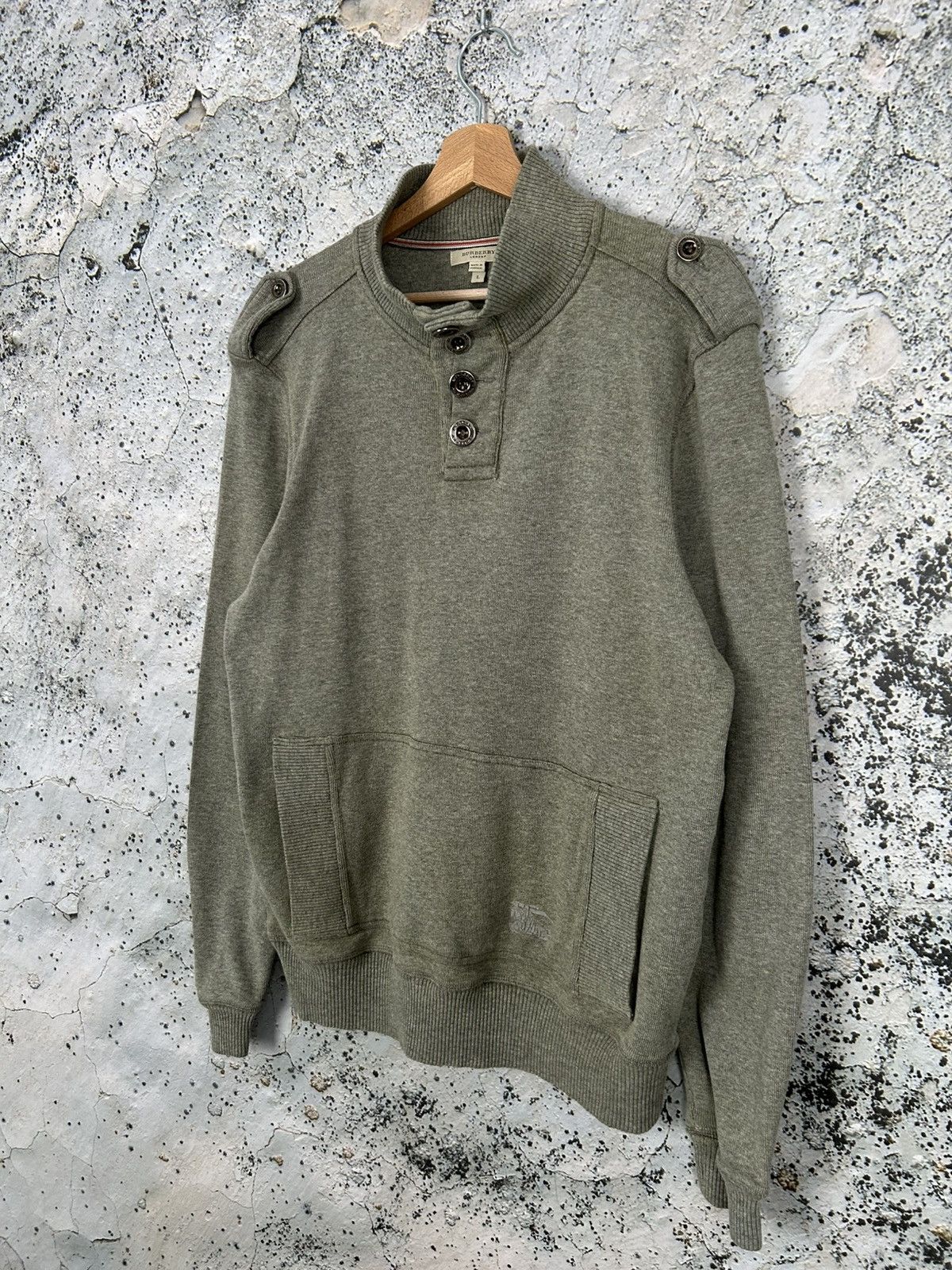 Burberry Burberry London Vintage Green Sweater Designer Premium Rare Size US L / EU 52-54 / 3 - 2 Thumbnail