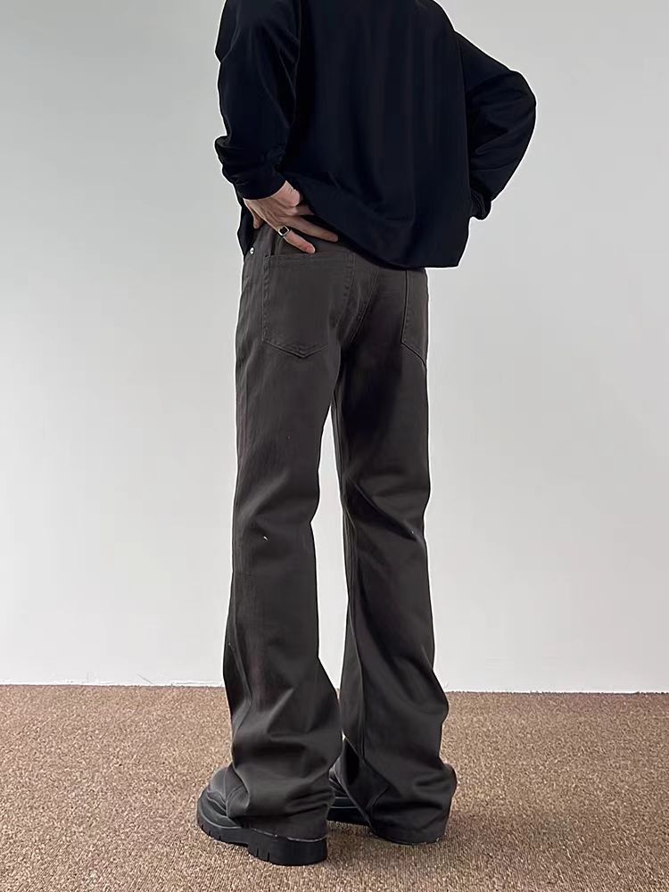 Japanese Brand × Jean Vintage high street brown baggy straight leg jeans Size US 30 / EU 46 - 2 Thumbnail