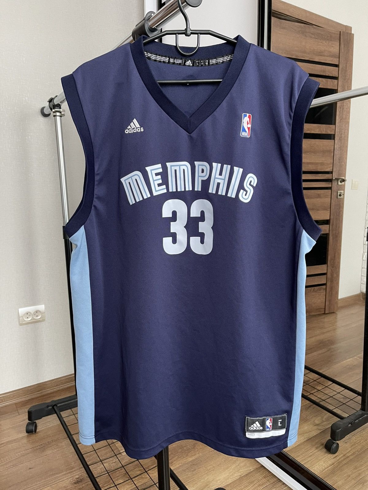 NBA Adidas Memphis Grizzlies Gasol Vintage NBA Jersey T-Shirt Size US L / EU 52-54 / 3 - 1 Thumbnail
