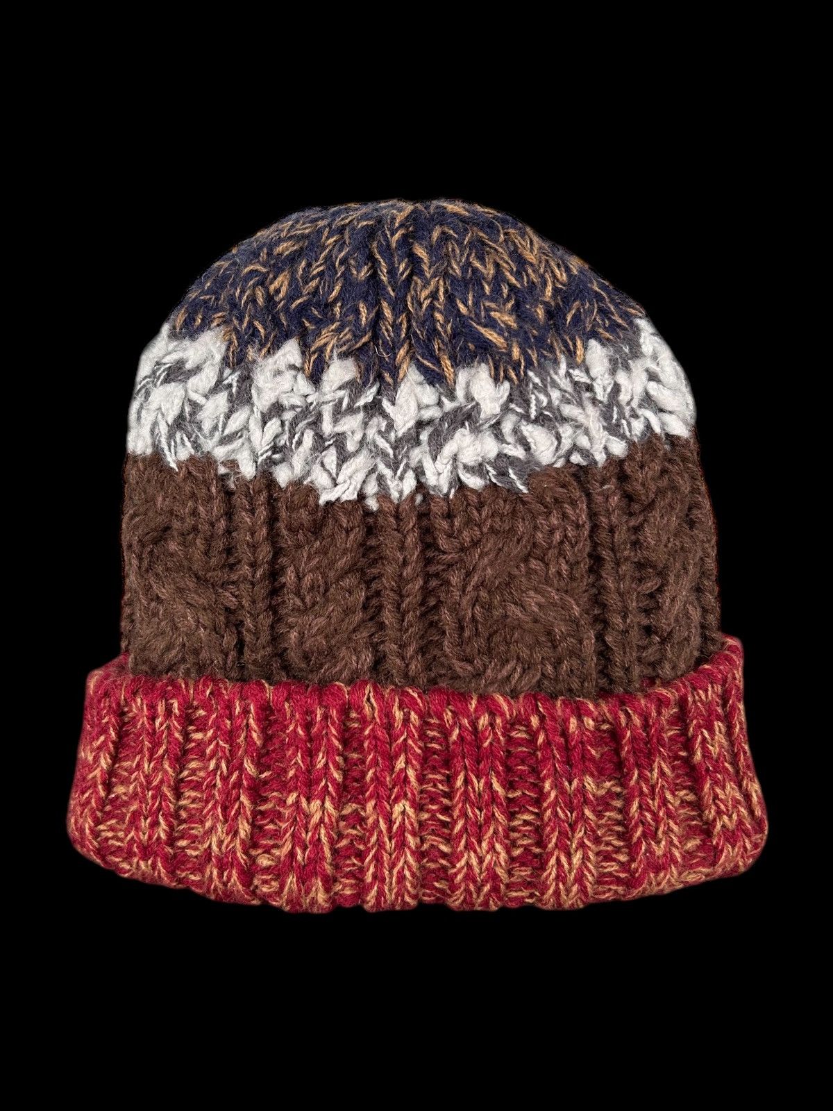 Japanese Brand × Kapital × Vintage Crochet Knitted Japanese Style Beanie Hats 🎌🎌☠️☠️☠️ Size ONE SIZE - 1 Thumbnail
