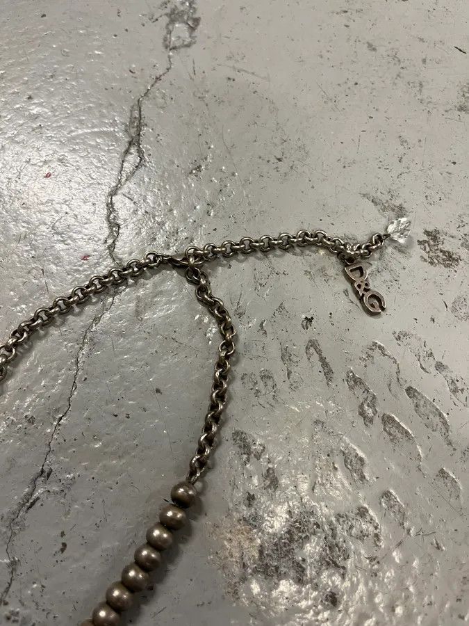 Dolce & Gabbana Dolce & Gabbana Silver Stainless Steel Charm Pendant Necklace Size ONE SIZE - 4 Thumbnail
