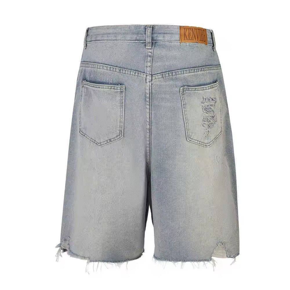 Jean High Street Ripped Short Jeans Size US 33 - 6 Thumbnail