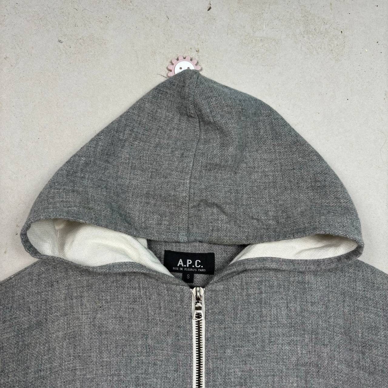 A.P.C. A.P.C. ETE 1999 Archive Wool Zip Hoodie Vintage M Grey Size US S / EU 44-46 / 1 - 8 Thumbnail