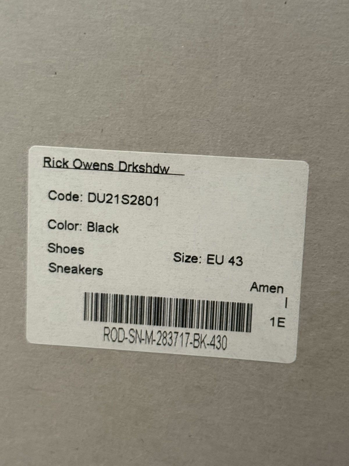 Rick Owens Rick Owens Nylon Cargo Ramones Size US 10 / EU 43 - 14 Thumbnail