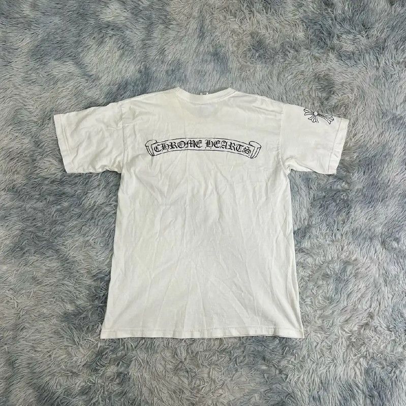 Chrome Hearts Chrome Hearts White Cotton Men's T-Shirt 0089 Size US L / EU 52-54 / 3 - 1 Thumbnail