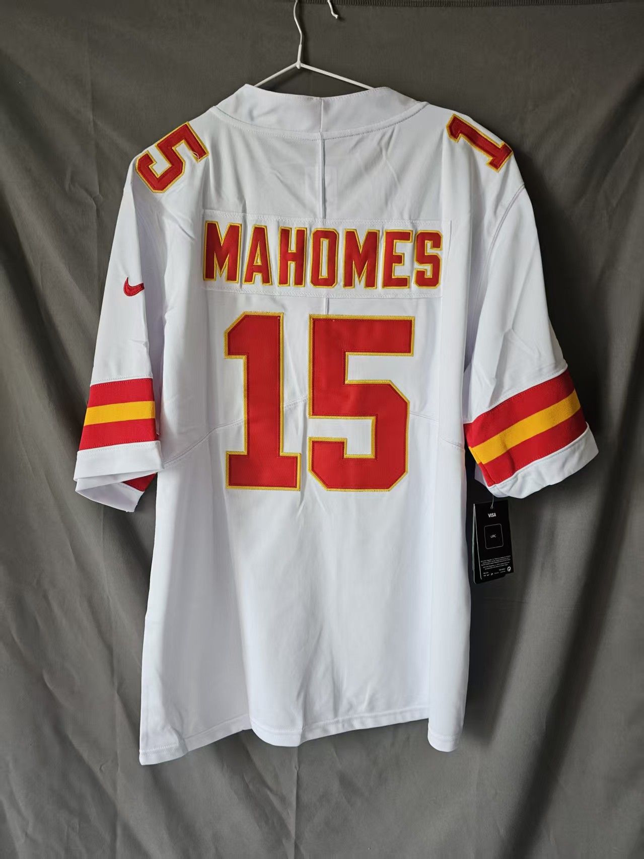 NFL Kansas City Chiefs 15 Patrick Mahomes Jersey White Size US M / EU 48-50 / 2 - 2 Thumbnail