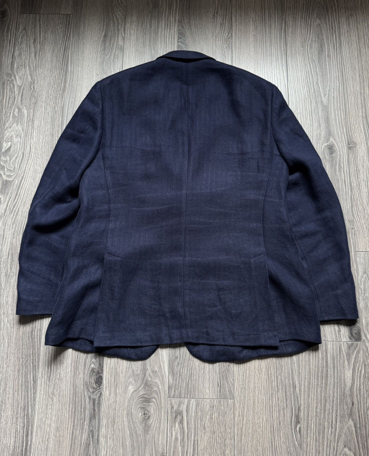 Polo Ralph Lauren Polo Ralph Lauren Herringbone Cotton Blazer 46R Size 46R - 11 Thumbnail
