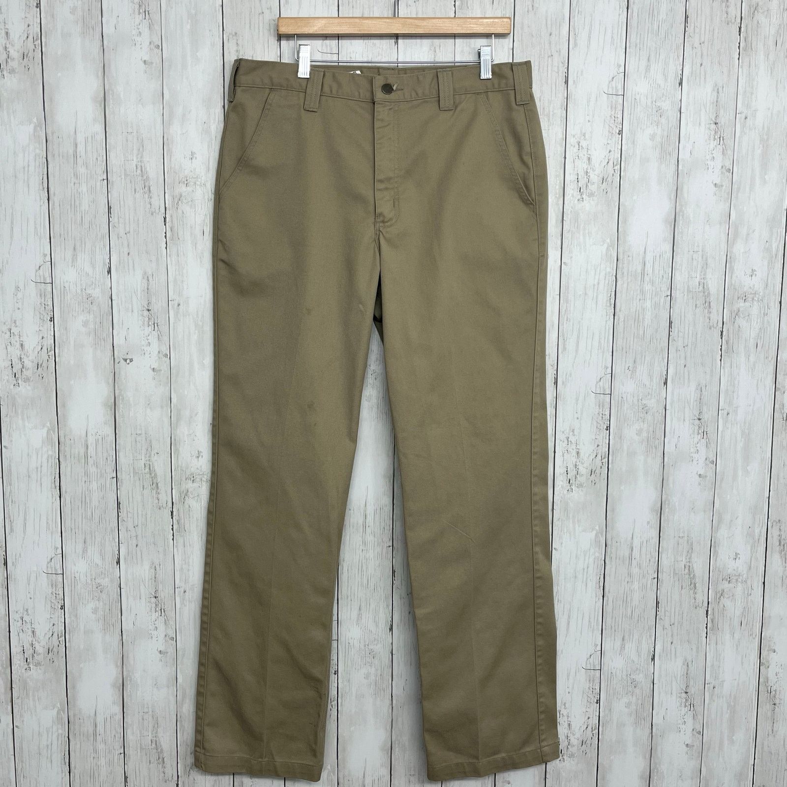 Carhartt Carhartt Blended Twill Tan Khaki Chino Flawed Pants 32 Size US 36 / EU 52 - 1 Thumbnail