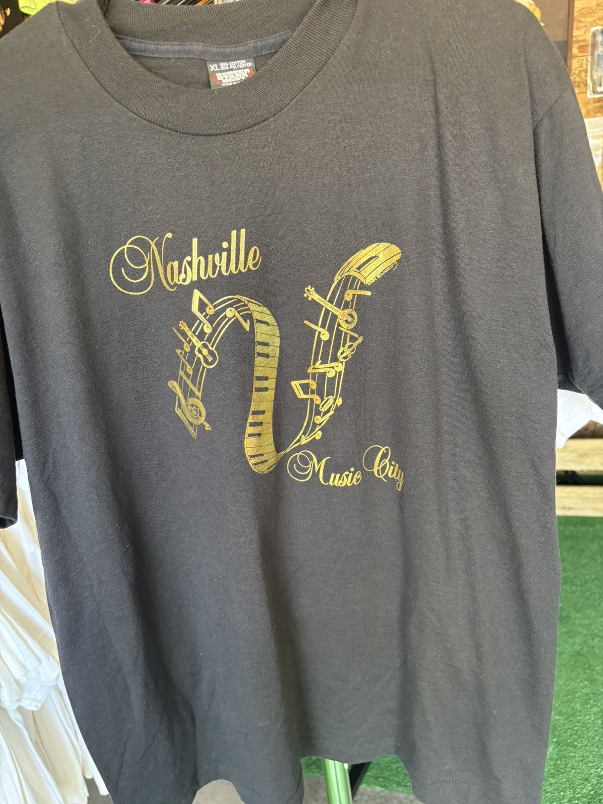 Vintage Vintage 1900’s Nashville Music City T-Shirt Size US XL / EU 56 / 4 - 2 Thumbnail