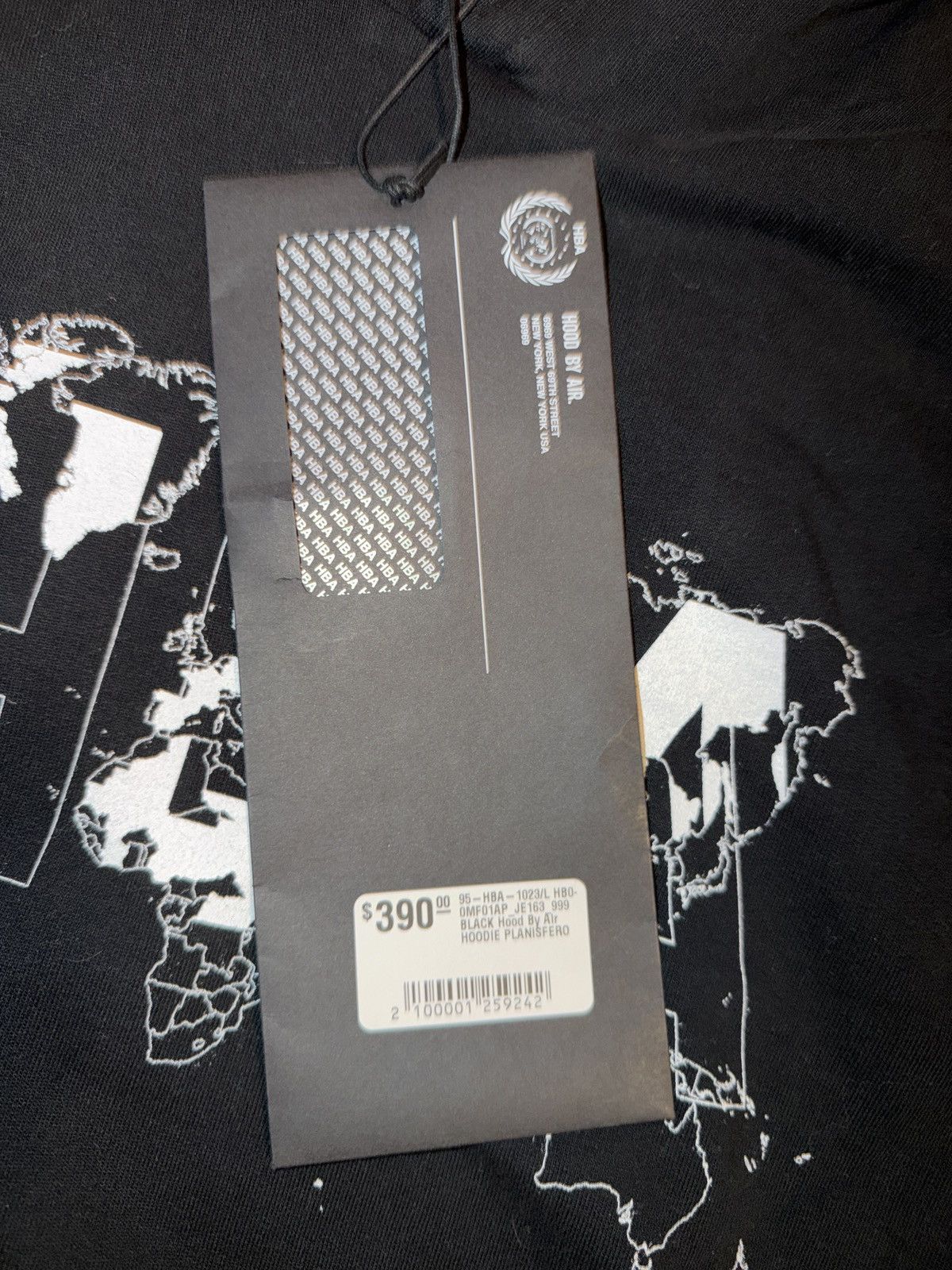 Hood By Air Black “Map” Hood by Air Hoodie Size US L / EU 52-54 / 3 - 3 Thumbnail