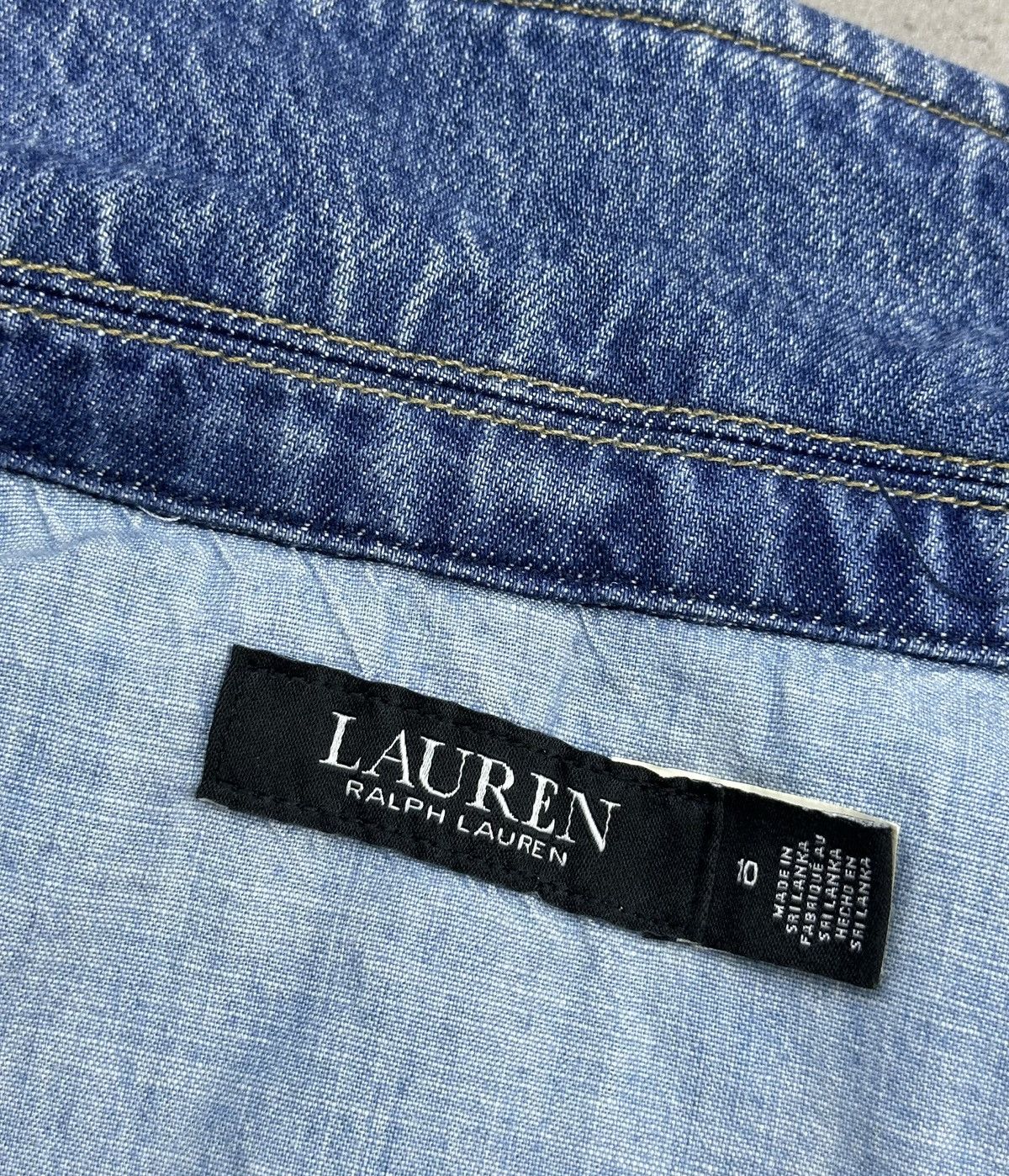 Polo Ralph Lauren Lauren Ralph Lauren City Blue Denim Blazer Jacket Size 10 Size M / US 6-8 / IT 42-44 - 9 Thumbnail