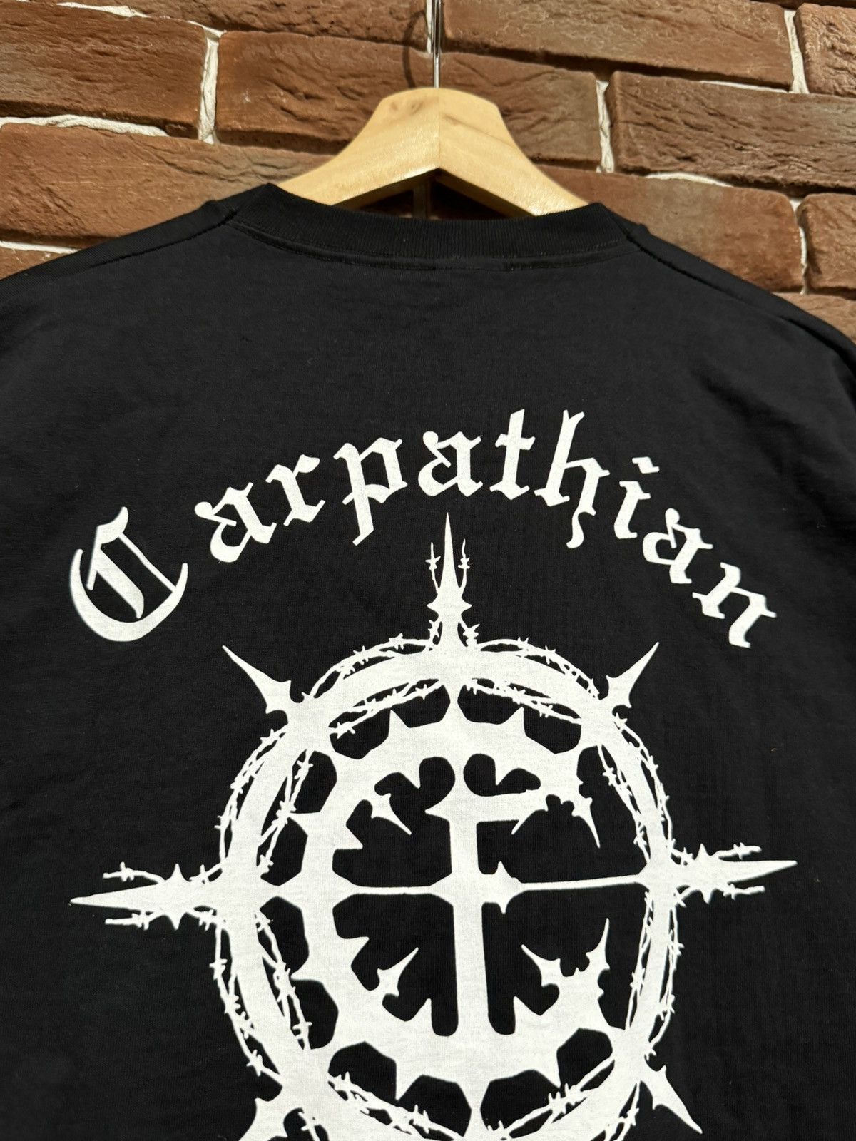 Band Tees 00s Vintage Carpathian Forest Logo Black Metal Band Tshirt L Size US L / EU 52-54 / 3 - 4 Thumbnail