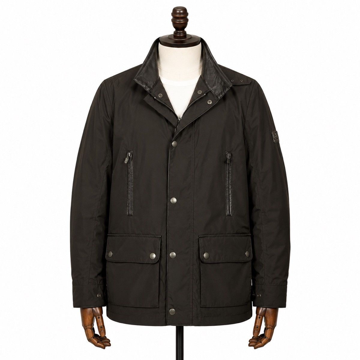 Belstaff Men`s Belstaff Nylon Gold Label Brown Jacket Size S-M Size US S / EU 44-46 / 1 - 1 Thumbnail