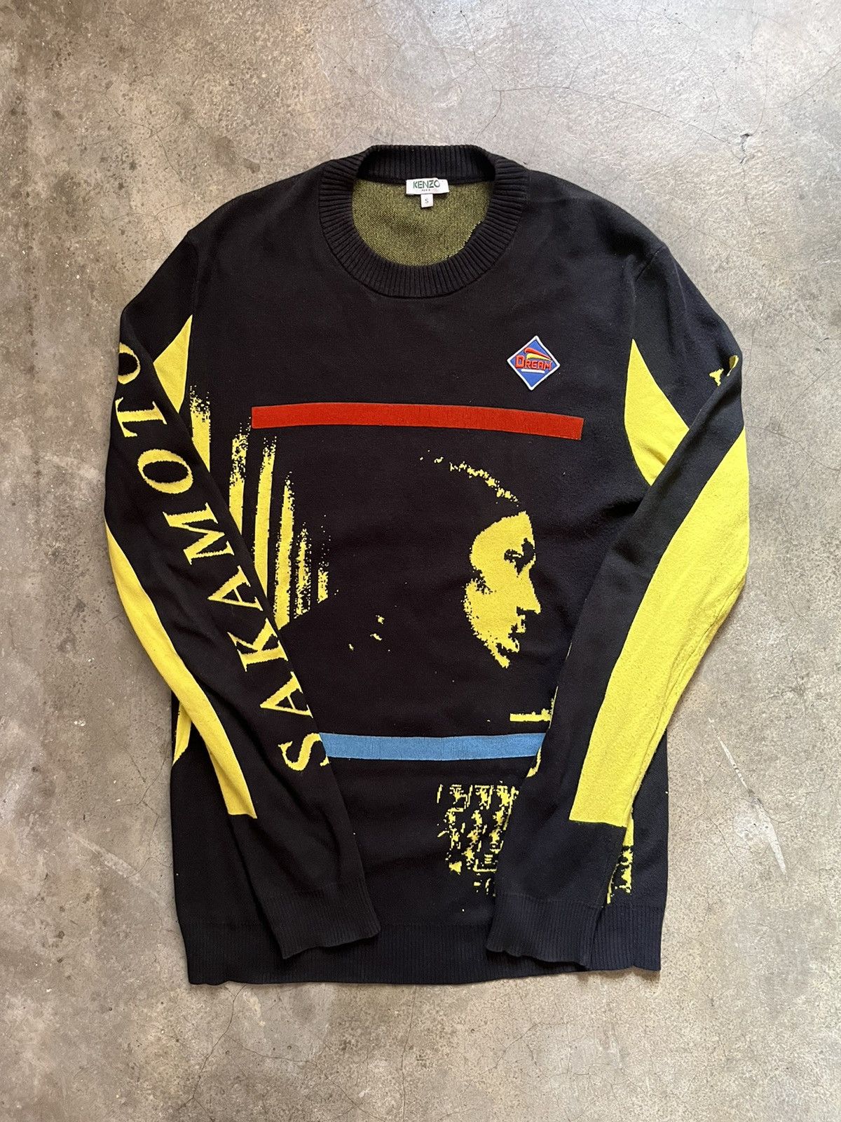 Kenzo SS18 Kenzo Paris Ryuichi Sakamoto Crewneck Sweater RUNWAY Size US S / EU 44-46 / 1 - 1 Thumbnail