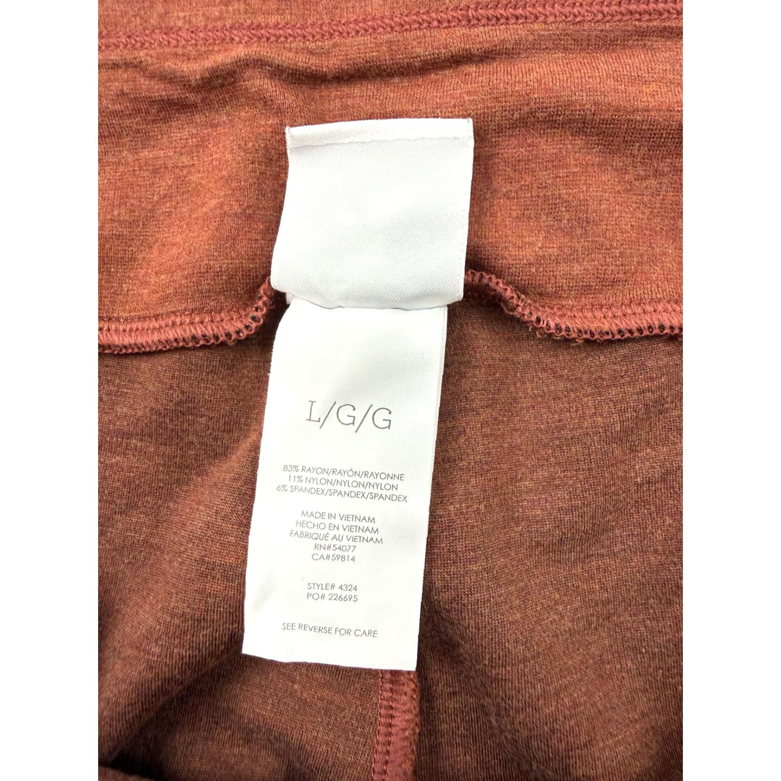 Vintage Cabi Pants Womens Large Brown Ponte Jogger Elastic Waist Pockets Stretch Casual Size 36" / US 14 / IT 50 - 3 Thumbnail