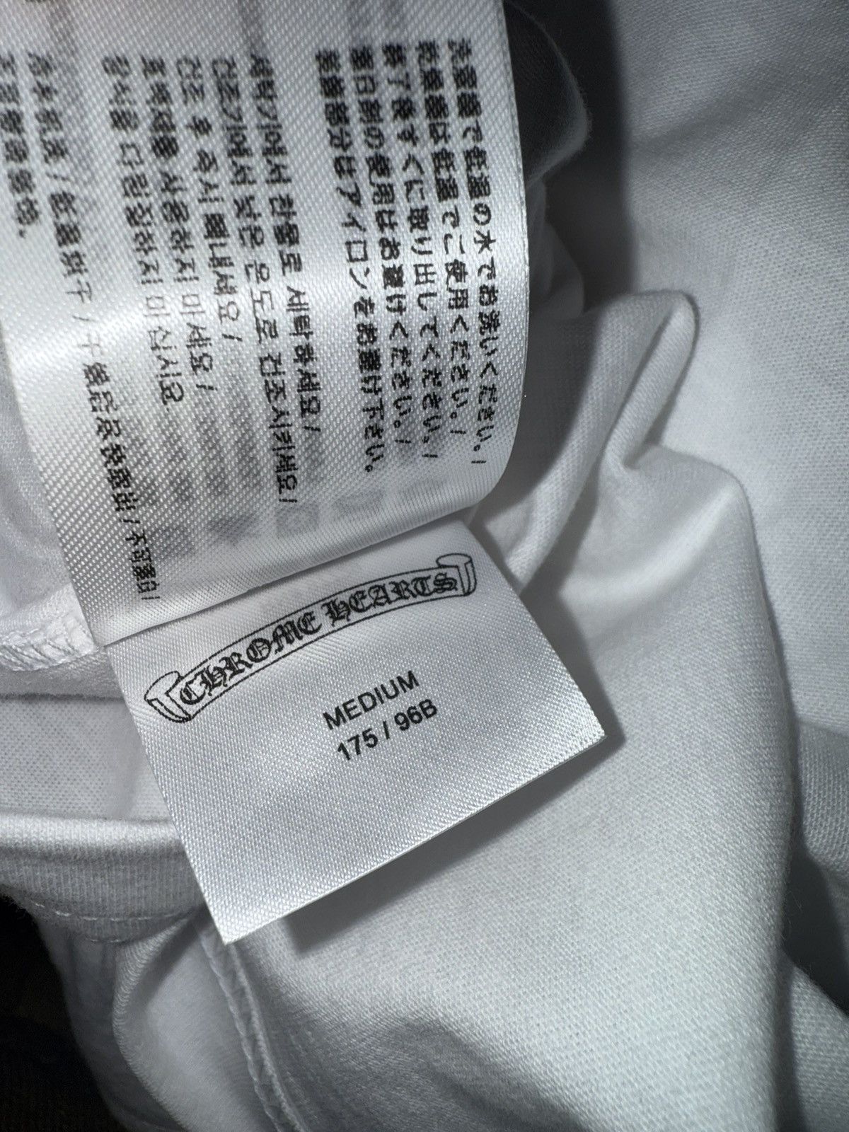 Chrome Hearts Chrome hearts basic white tee Size US M / EU 48-50 / 2 - 13 Thumbnail