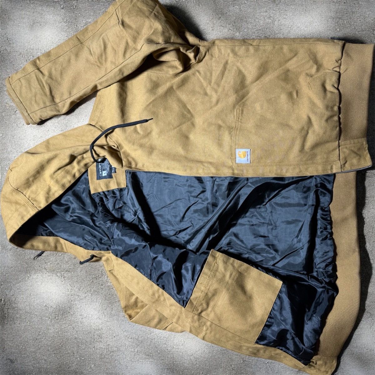 Carhartt Carhartt J130 Hooded Jacket Size Small Tan New Size US S / EU 44-46 / 1 - 4 Thumbnail