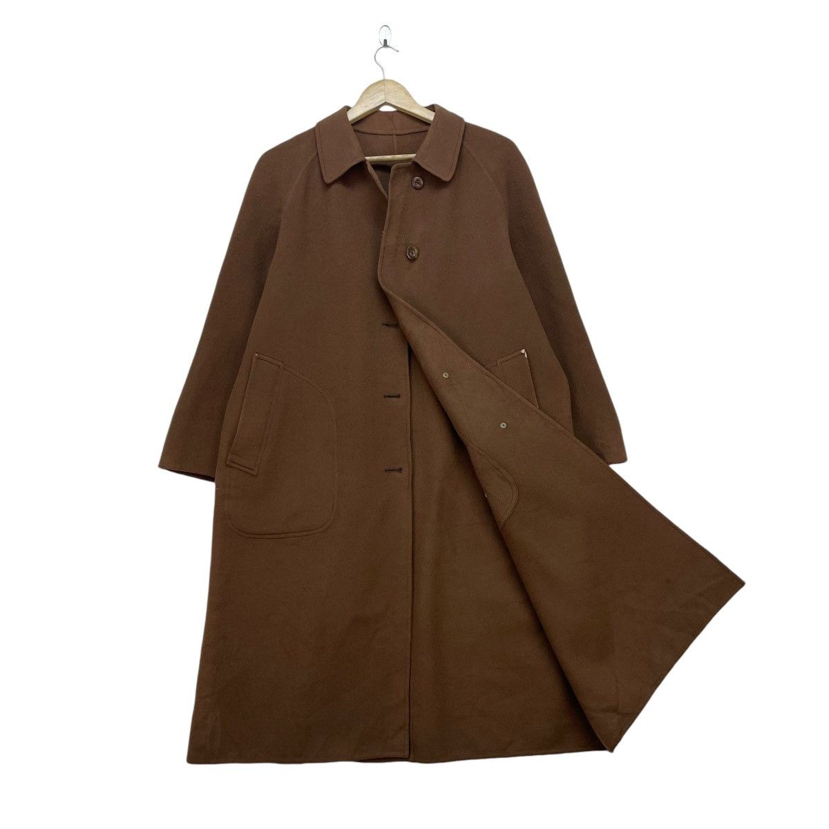 Autumn Cashmere × Burberry 💥Vintage 90s Burberrys Pure Cashmere Long Coat Jacket Size S / US 4 / IT 40 - 1 Thumbnail