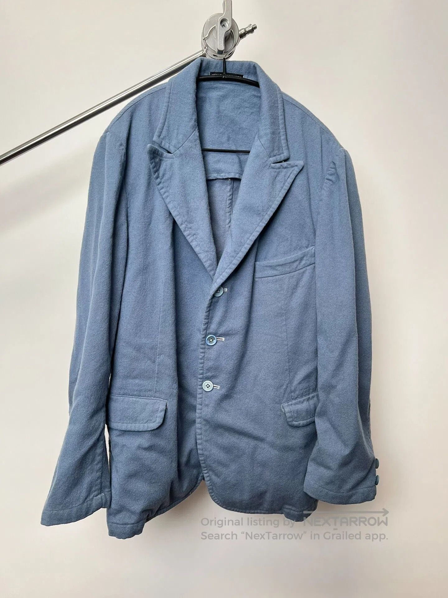 Yohji Yamamoto Yohji Yamamoto Men's Wool Suit Jacket. Size US L / EU 52-54 / 3 - 2 Thumbnail