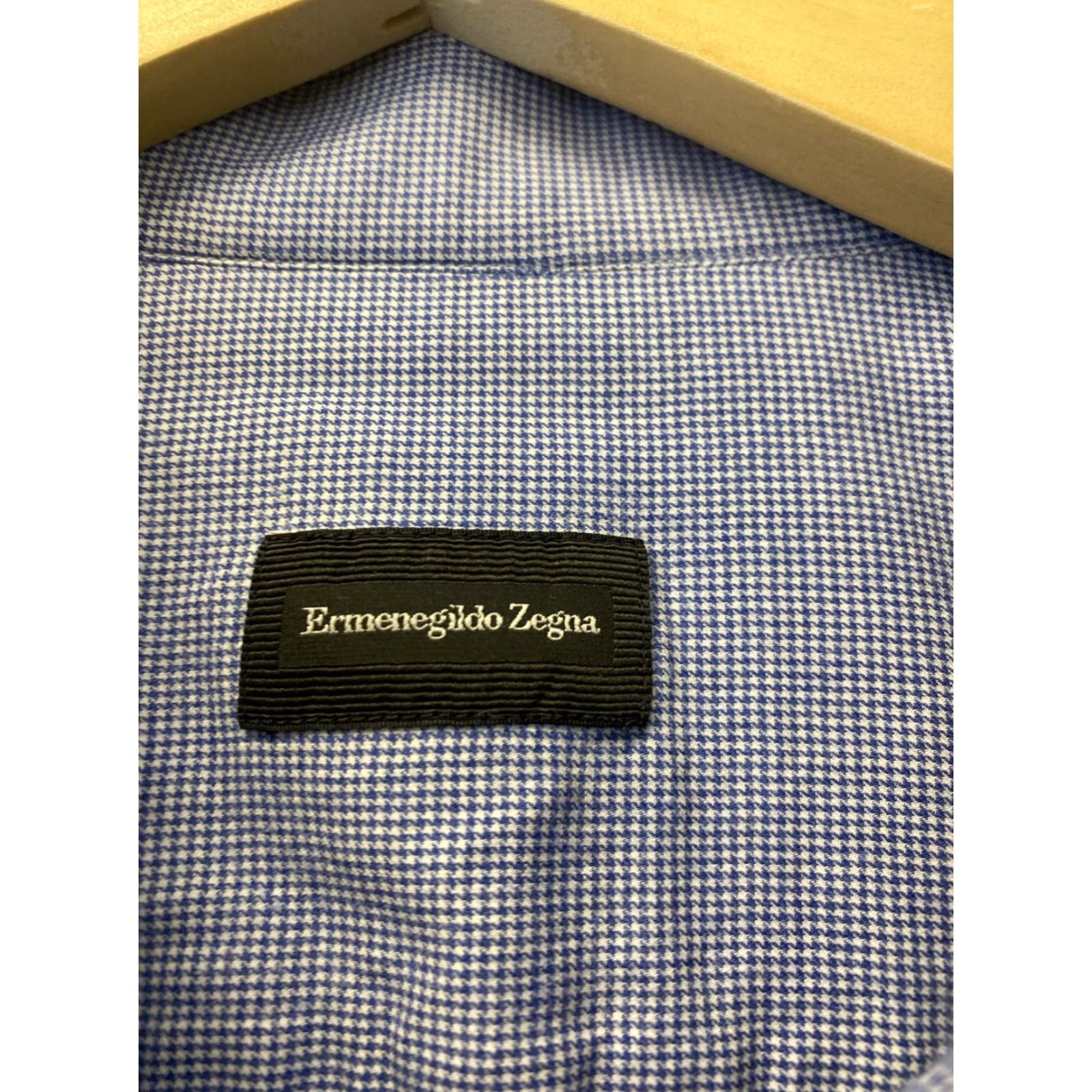 Ermenegildo Zegna Ermenegildo Zegna Button Shirt Blue Long Sleeve Adult L Cotton Casual Mens Size US L / EU 52-54 / 3 - 4 Thumbnail
