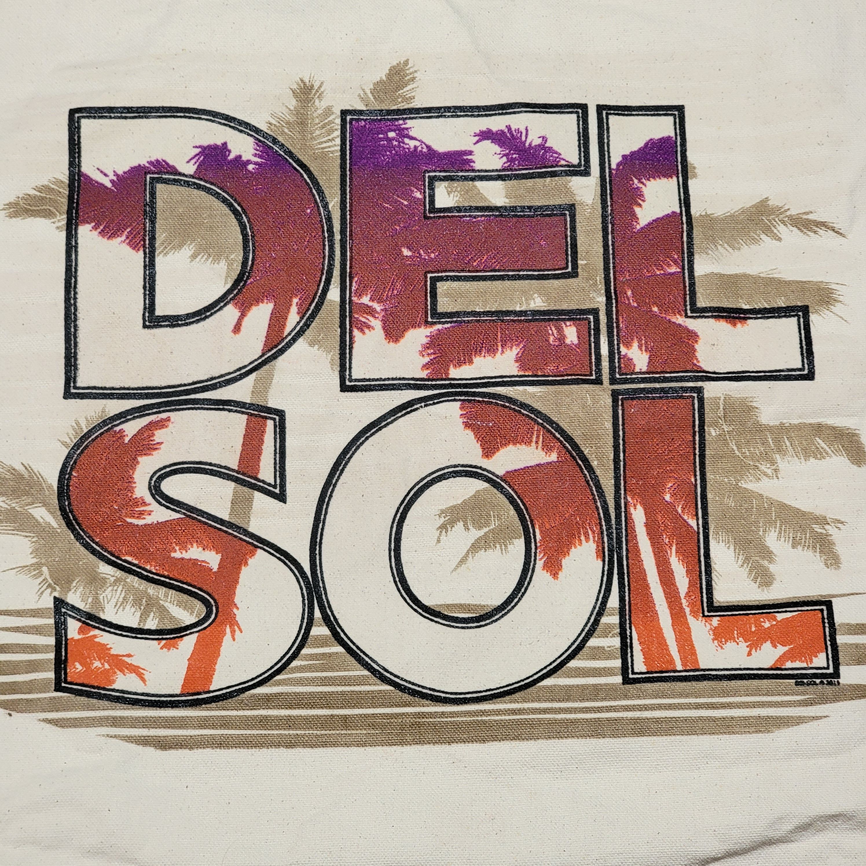 Other Del Sol Canvas Tote / Bag Large Logo Red Handles Size ONE SIZE - 2 Thumbnail