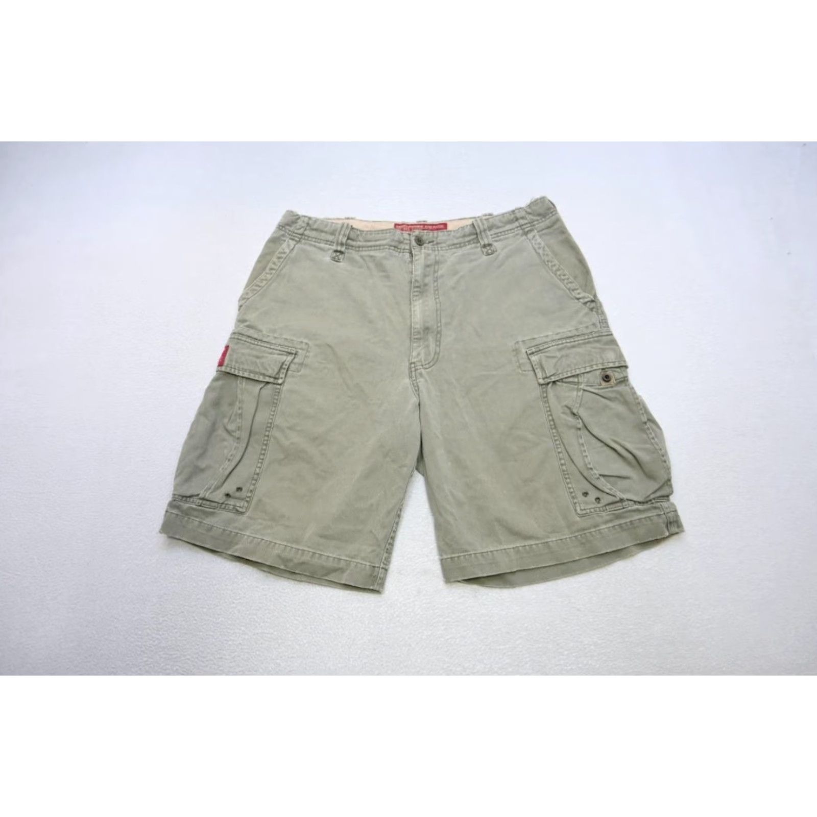 Vintage Abercrombie Fitch Cargo Shorts Men Adult Size 34 Khaki