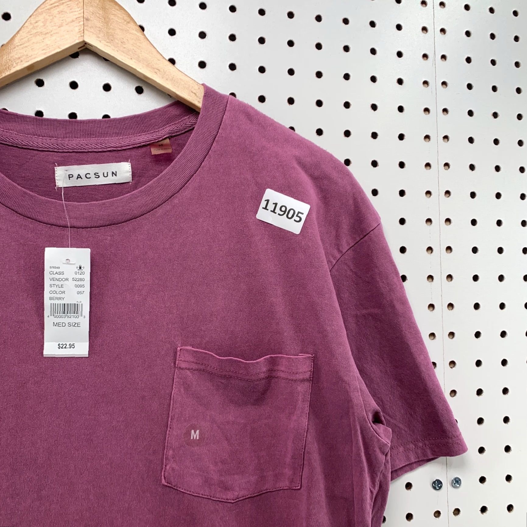 Pacsun Pacsun Shirt Mens Medium Red Short Sleeve Cotton Pocket Modern T-Shirt Size US M / EU 48-50 / 2 - 4 Thumbnail