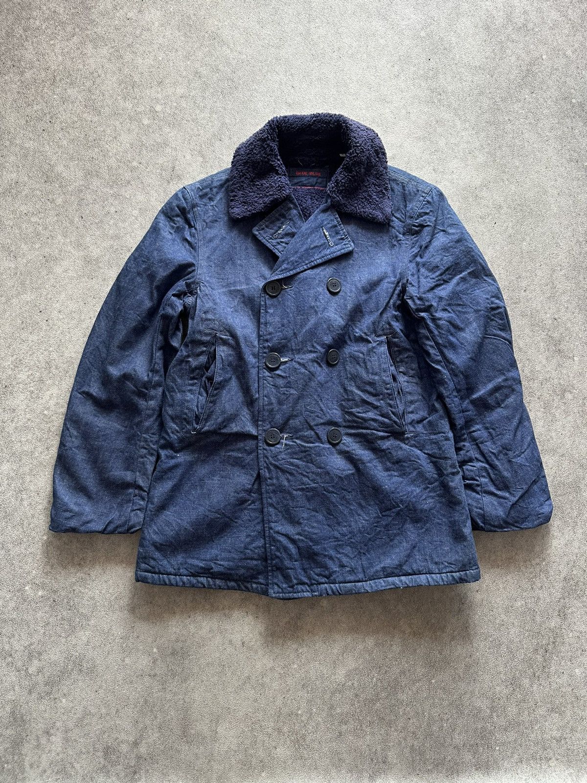Blue Blue Japan 2000s Blue Blue Japan Double Breasted Selvedge Denim Jacket Size US M / EU 48-50 / 2 - 1 Thumbnail
