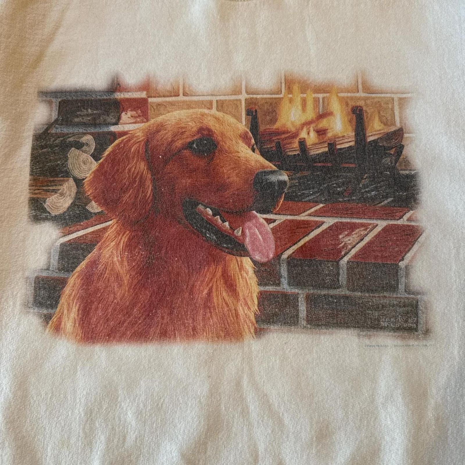 Hanes Vintage 2001 golden retriever crewneck Size US L / EU 52-54 / 3 - 2 Thumbnail