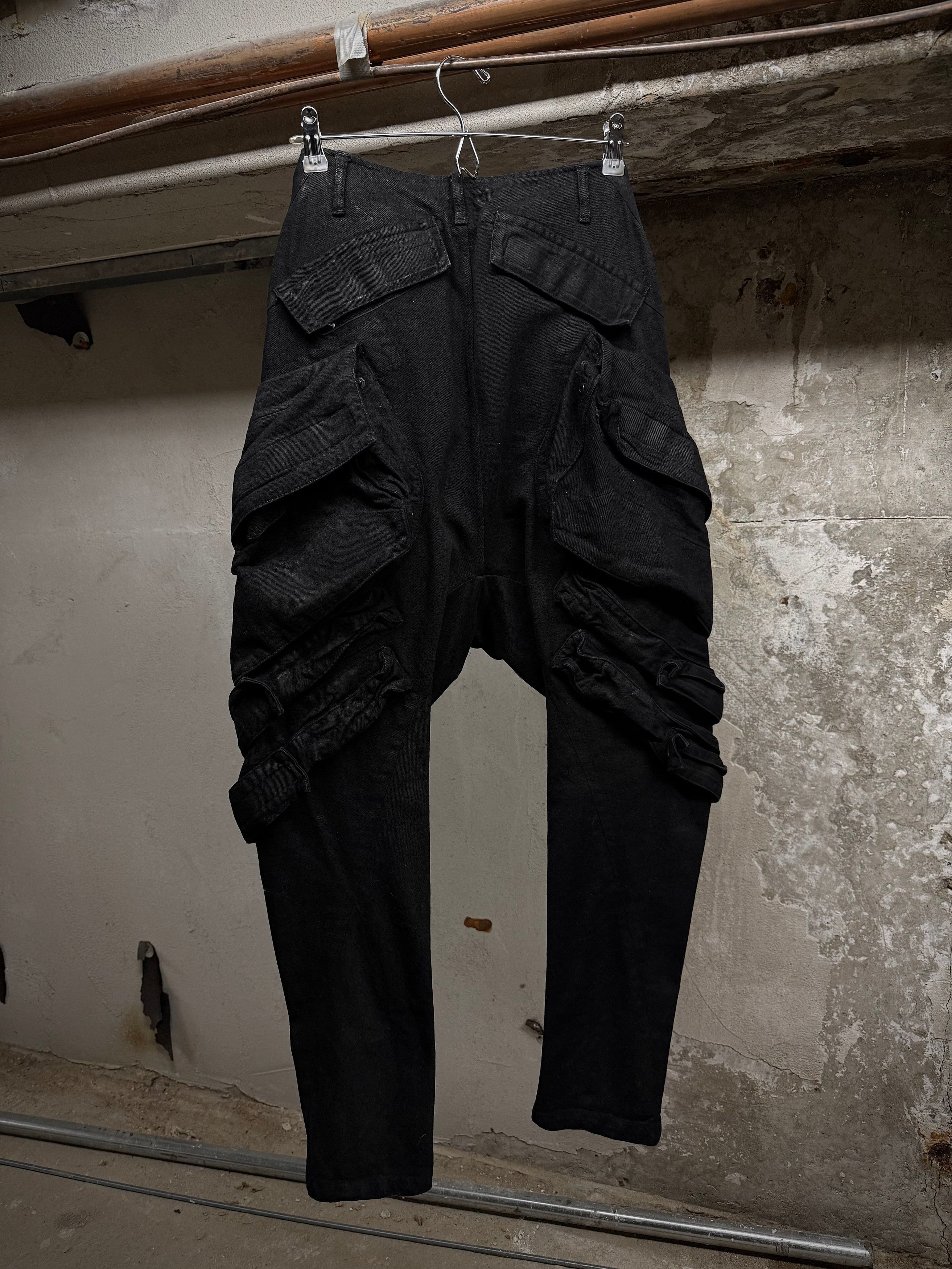 Julius Julius Waxed Velcro Gas-Mask Cargo Denim Size US 30 / EU 46 - 7 Thumbnail
