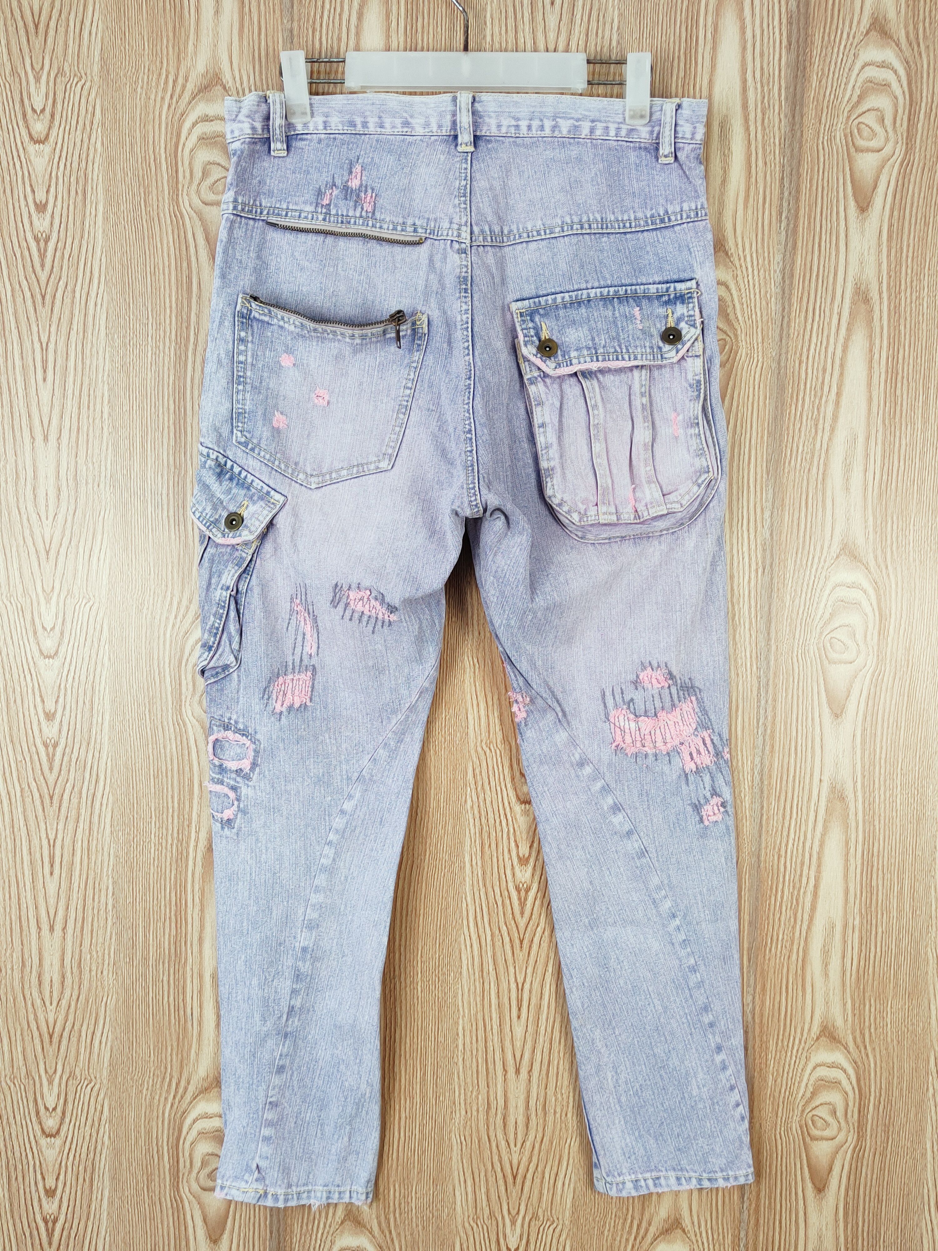 Japanese Brand Japanese Brand Blue Faded Distressed Ripped Jeans #W493 Size US 31 - 7 Thumbnail